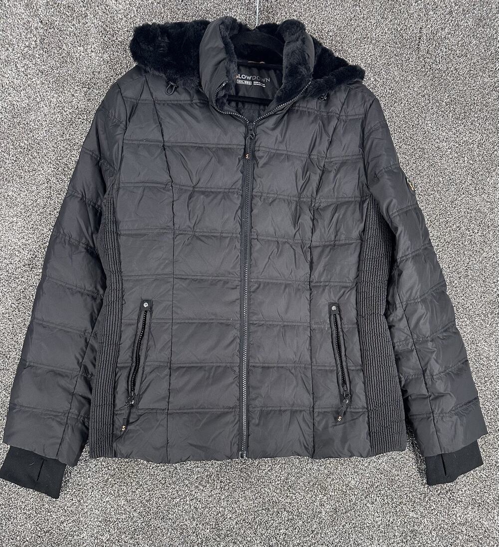 SlowDown Womens Coat Warm Winter XXL Faux Fur Hood Down Filled Gorpcore Hiking